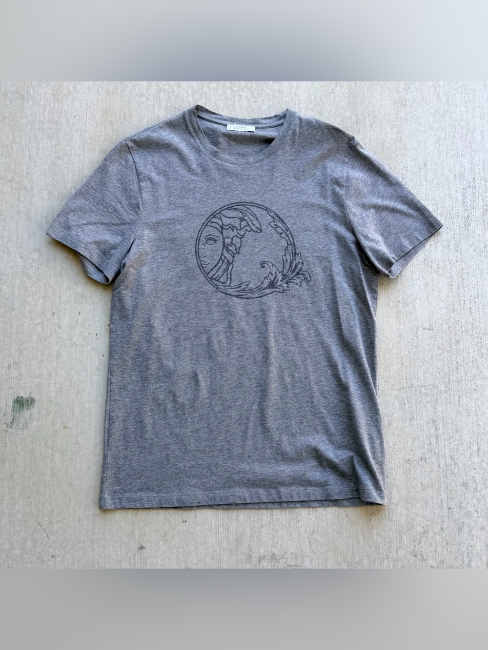 Versace Collection T Shirt Men Size Medium Medusa Graphic Logo Slim Fit